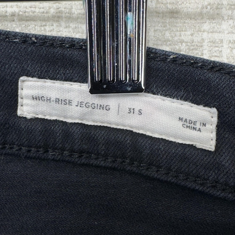 Pacsun Jeans Womens 31 Short Black High Rise Jegging Lace Up Skinny Ankle - Picture 8 of 16